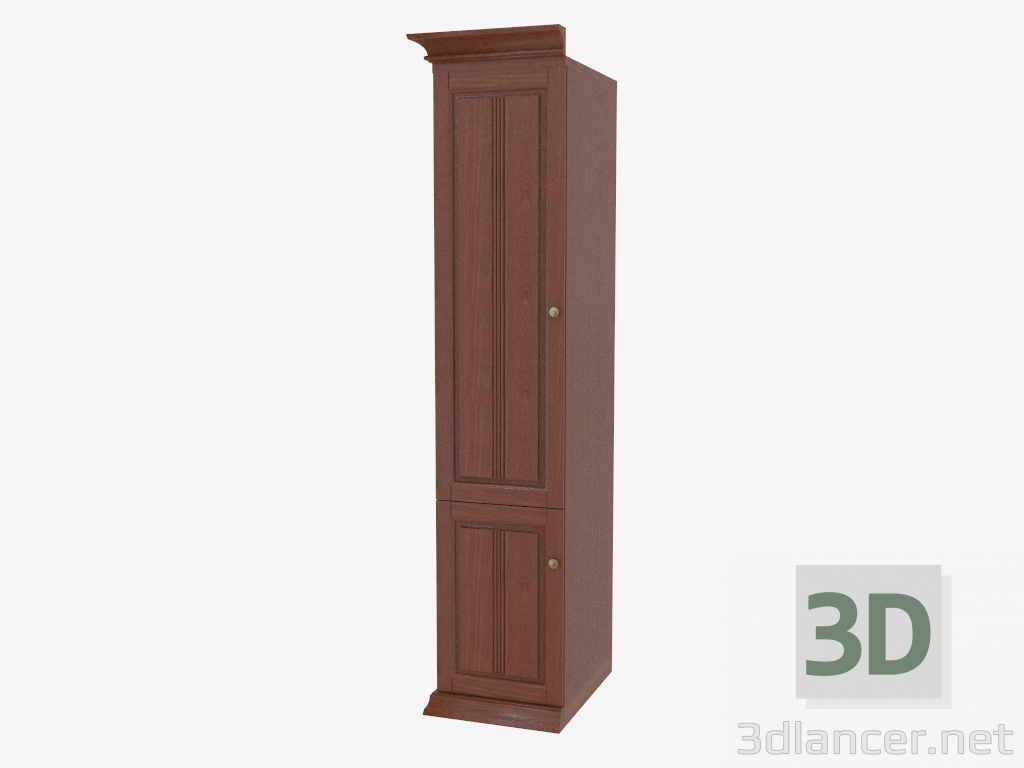 3d модель Шкаф гардеробный узкий (3845-32) – превью
