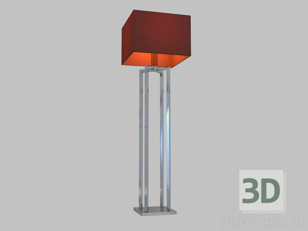modèle 3D Lampadaire (3201FL marron) - preview