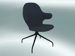 Swivel chair Catch (JH2, 58x58 N 90cm, Black powder coated steel, Divina - 793)