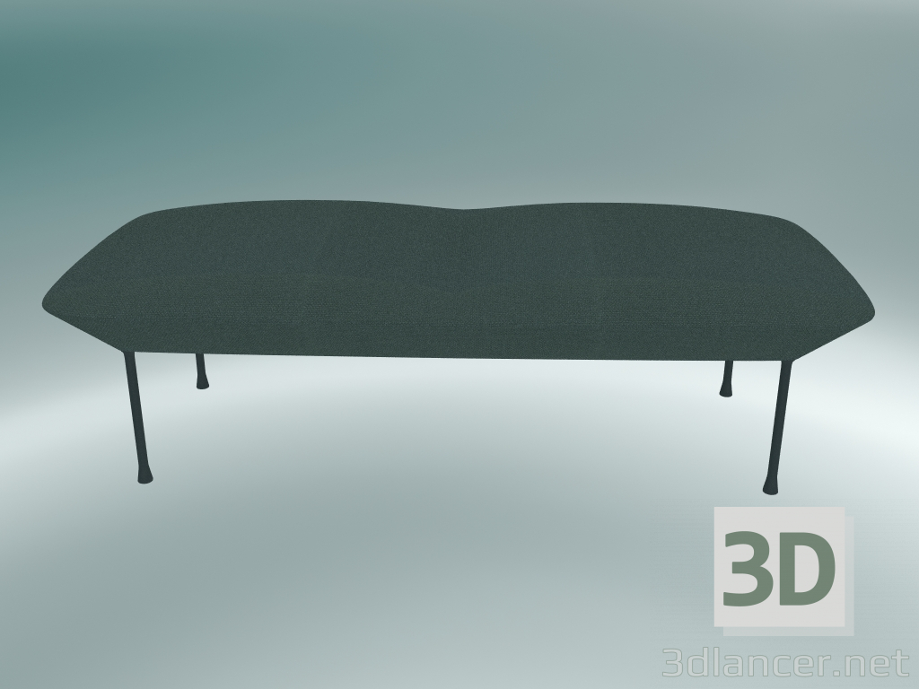 3d model Bench Oslo (Steelcut 180, Dark Gray) - preview