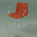 3D Modell Stuhl 0326 (auf Schienen mit Armlehnen, mit Frontverkleidung, Teak-Effekt) - Vorschau