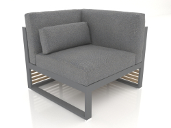 Modular sofa, section 6 right, high back (Anthracite)