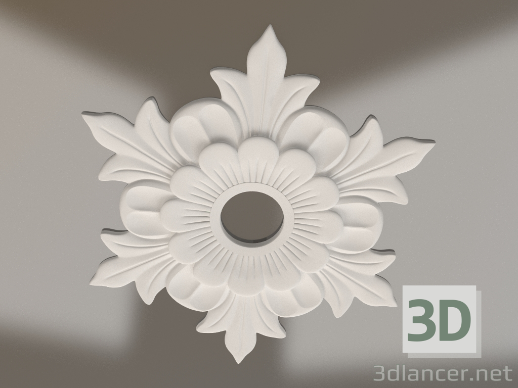 modèle 3D Prise pour plafond en plâtre RP 055 2 D=1000 - preview