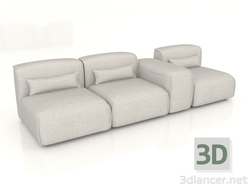 modèle 3D Canapé Laspa 280 cm - preview