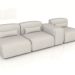 modèle 3D Canapé Laspa 280 cm - preview