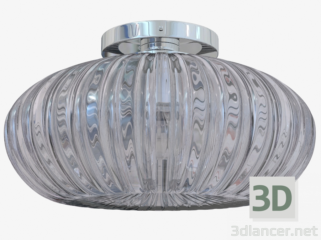 3d model vidrio luminaria de techo (C110244 1violet) - vista previa