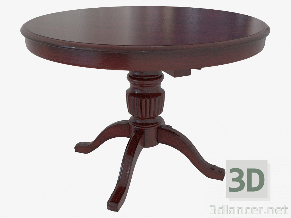 3d model Dining table round sliding (1175-1575х814) - preview
