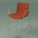 3D modeli Sandalye 0326 (kolçaklı raylarda, ön kaplamalı, venözlü) - önizleme