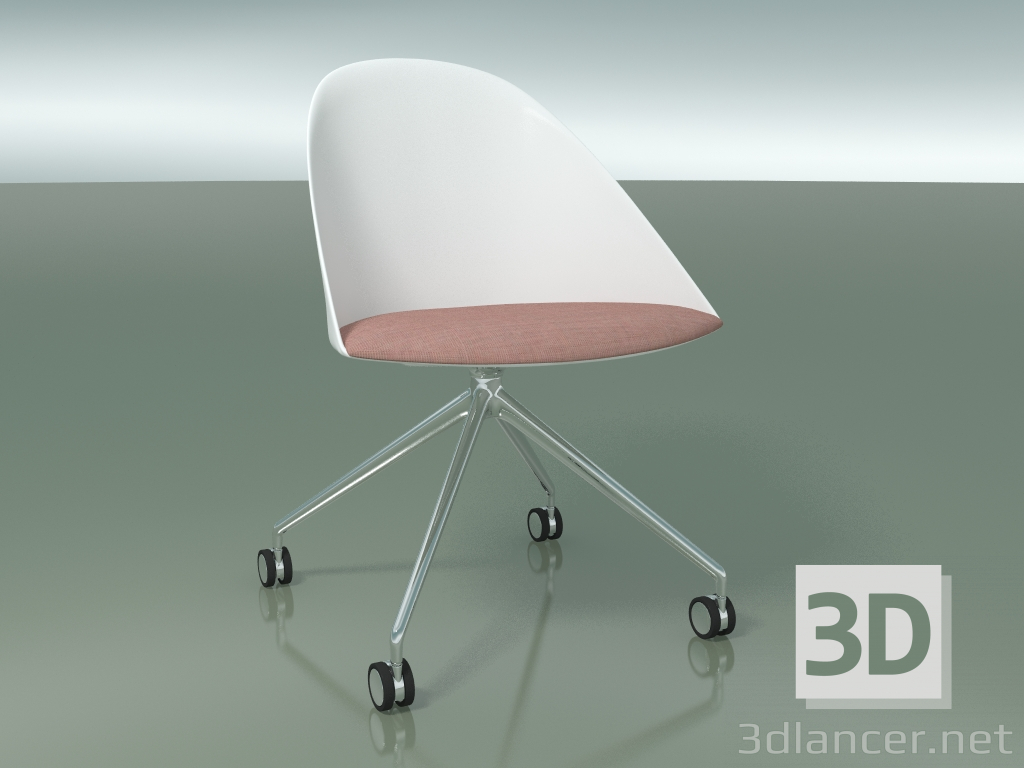3d model Chair 2217 (4 wheels, CRO, with cushion, PC00001 polypropylene) - preview