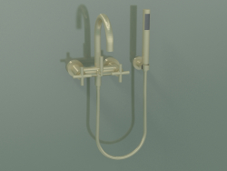 Wall-mounted bath mixer with hand shower (25 133 892-28)
