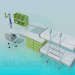 3D modeli Çocuk yatak odası mobilyaları - önizleme