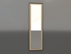 Specchio ZL 18 (450x1500, legno bianco, nero)
