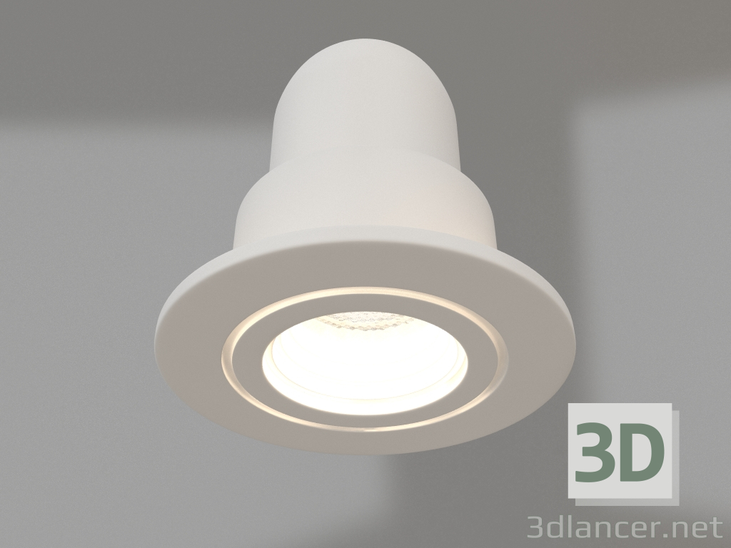 3d model Lámpara LED LTM-R45WH 3W Blanco Día 30grados - vista previa