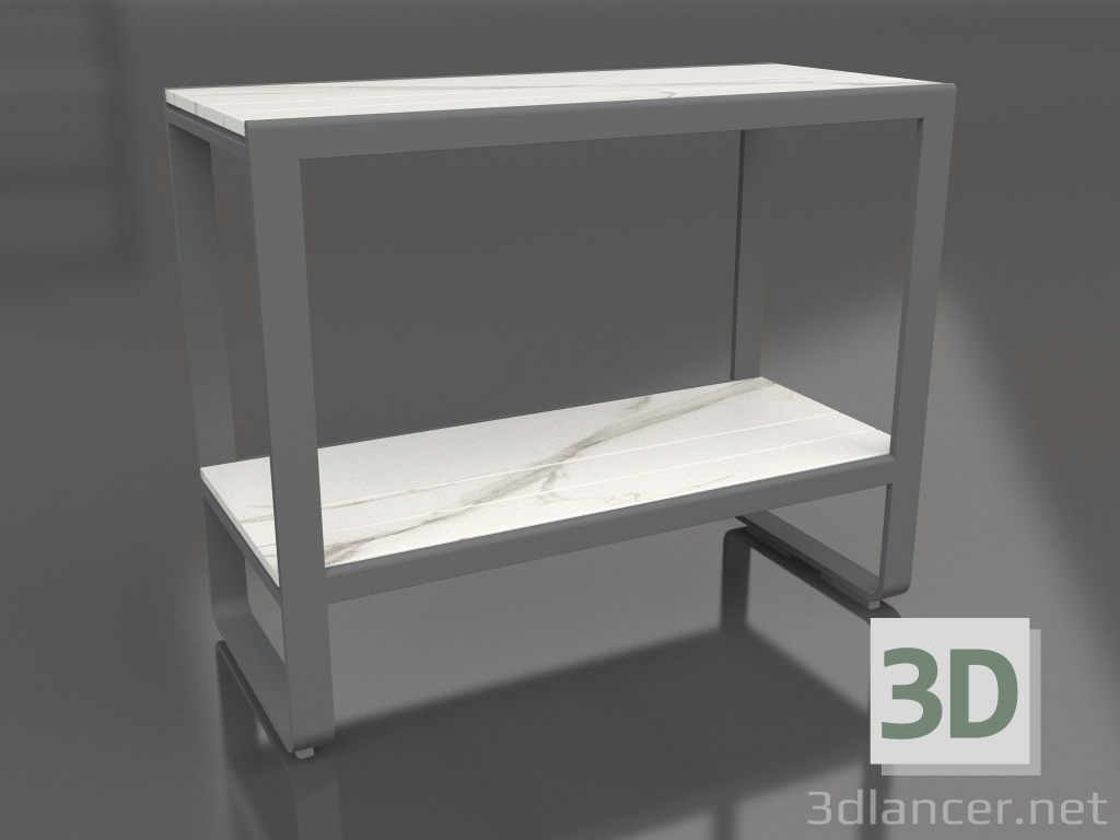 3D Modell Regal 90 (DEKTON Aura, Anthrazit) - Vorschau
