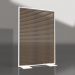 3d model Partition made of artificial wood and aluminum 120x170 (Teak, White) - preview