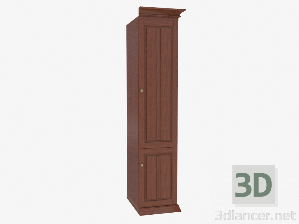3d model Closet wardrobe narrow (3845-39) - preview