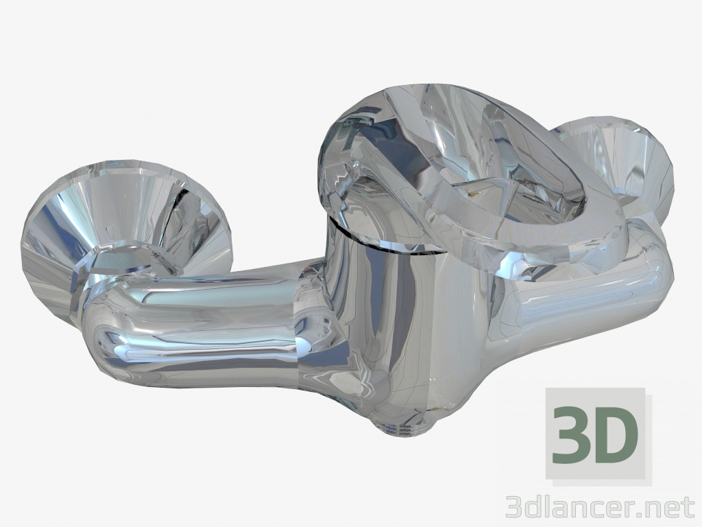 3D Modell Brausebatterie ohne Duschgarnitur Funkia (BEF 040M) - Vorschau