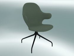 Swivel chair Catch (JH2, 58x58 N 90cm, Black powder coated steel, Divina - 944)
