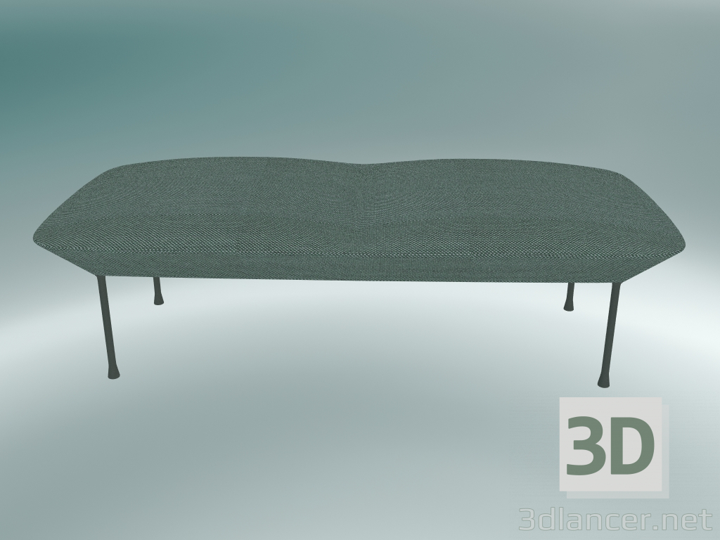 3d model Bench Oslo (Steelcut Trio 3 966, Light Gray) - preview