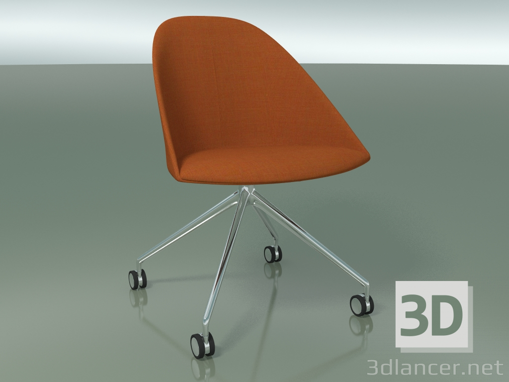 modèle 3D Chaise 2219 (4 roulettes, CRO, avec rembourrage) - preview