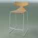 3d model Stackable Bar Stool 3712 (with cushion, Natural oak, V12) - preview