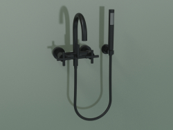 Wall-mounted bath mixer with hand shower (25 133 892-33)
