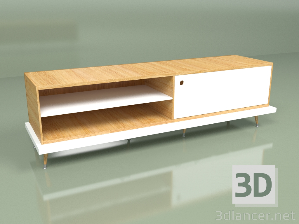 3d model Multimedia cabinet TIWI (white) - preview