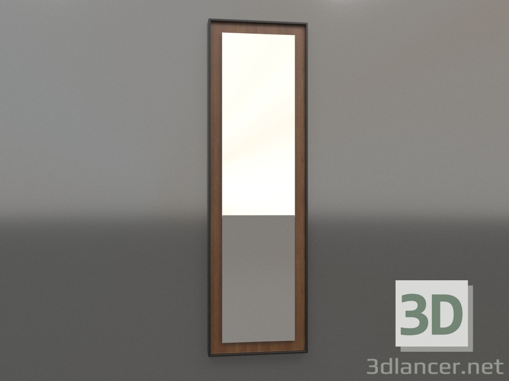 3D modeli Ayna ZL 18 (450x1500, ahşap kahverengi ışık, siyah) - önizleme