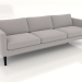 3d model 4-seater sofa (high legs, fabric) - preview