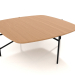 3d model Low table 90x90 with a wooden table top - preview