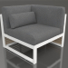 3d model Modular sofa, section 6 right, high back (White) - preview