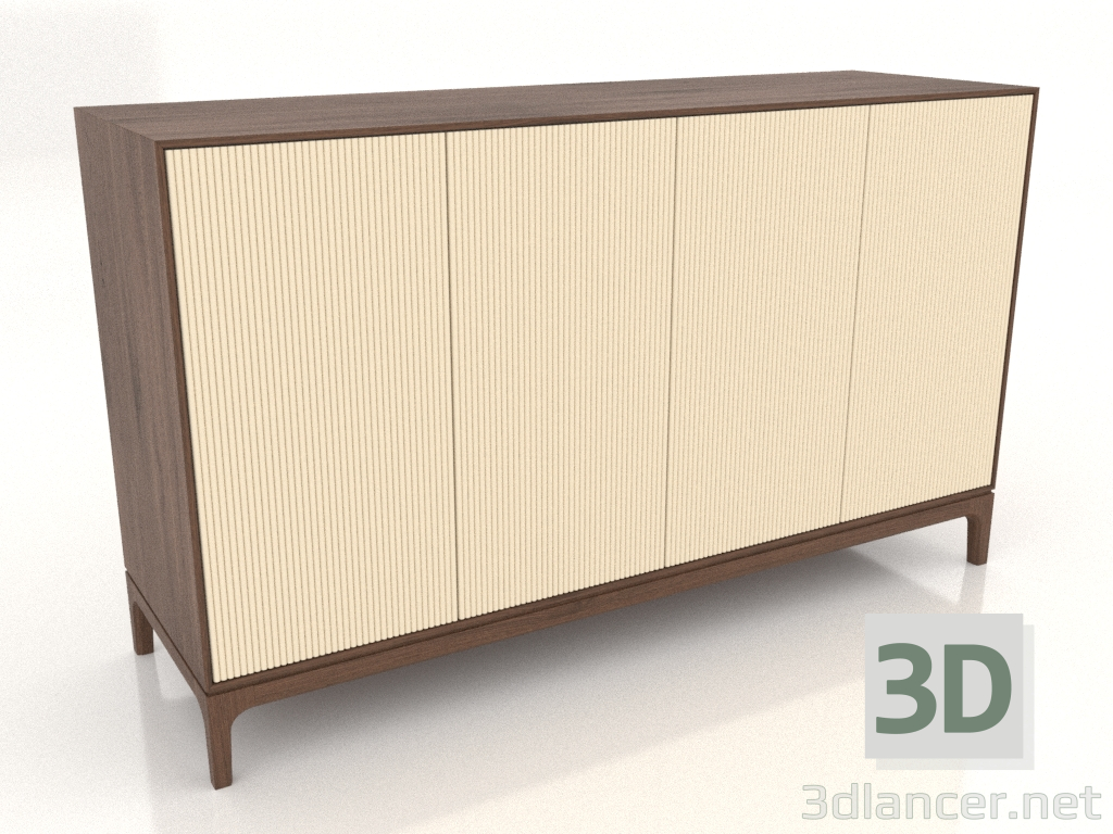 3D modeli TV sehpası FARGO frezelenmiş cepheli 1600x500x950 mm (vanilya, tütün meşe, seçenek 3) - önizleme 3D modeli TV sehpası FARGO frezelenmiş cepheli 1600x500x950 mm (vanilya, tütün meşe, seçenek 3) - önizleme