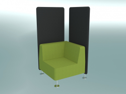 Corner chair, connects to 2 partitions (32)
