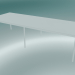 3 डी मॉडल आयताकार टेबल बेस 300x110 सेमी (सफेद) - पूर्वावलोकन