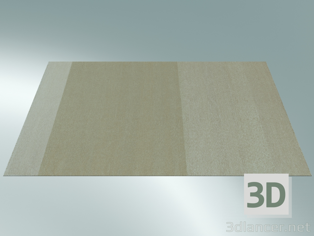 3D Modell Teppich Varjo (200 x 300 cm, Sand) - Vorschau
