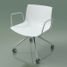 3D Modell Stuhl 2055 (4 Rollen, mit Armlehnen, LU1, Polypropylen PO00401) - Vorschau