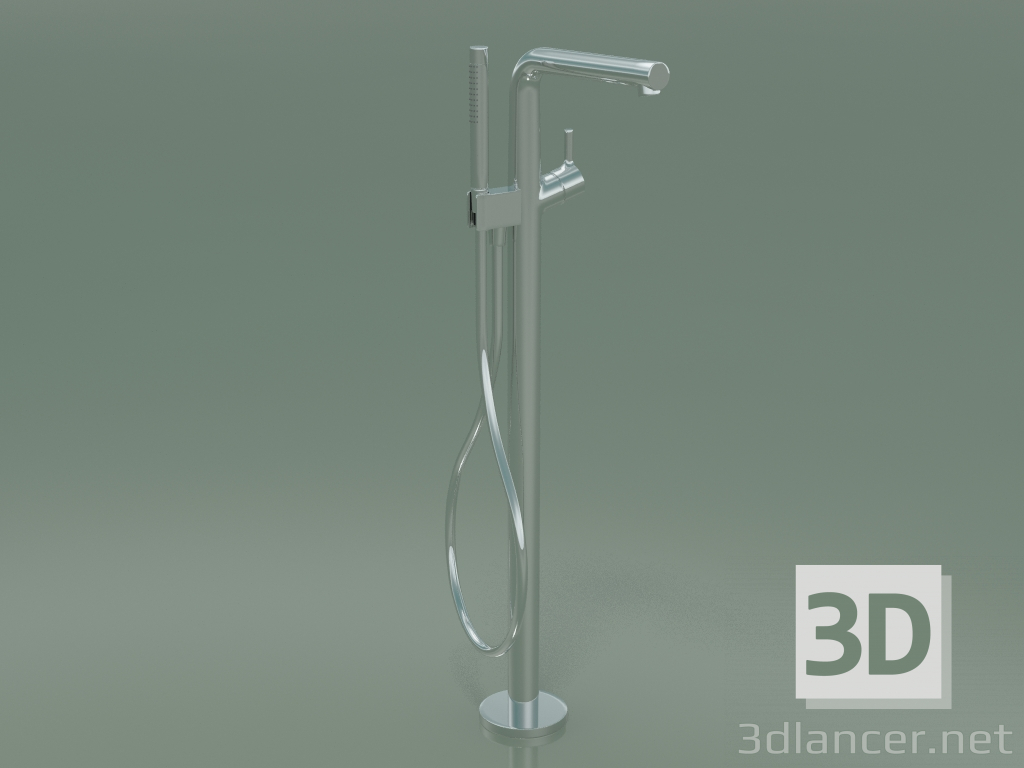 3D modeli Tek kollu banyo bataryası, yerden (72412000) - önizleme