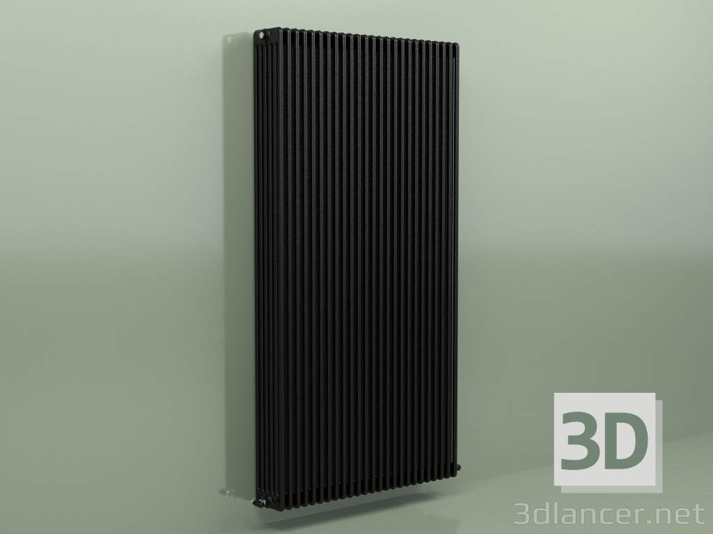 3D modeli Radyatör TESI 6 (H 2200 25EL, Siyah - RAL 9005) - önizleme