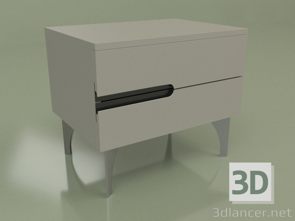 3d model Bedside table GL 250 (gray) - preview