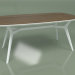 modèle 3D Table à manger Johann noyer (blanc, 1800x1000) - preview