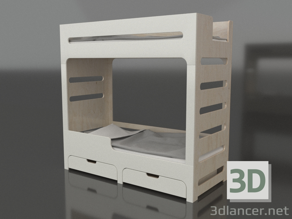 modello 3D Letto a castello MODE HL (UWDHL1) - anteprima
