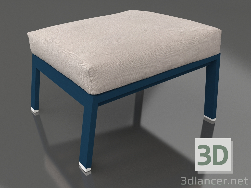 3D modeli Rahatlama için puf (Gri mavi) - önizleme