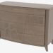 3d model Chest of 4 drawers with curved legs COMONC - preview
