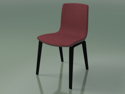 Stuhl 3966 (4 Holzbeine, Polypropylen, Polster, schwarze Birke)