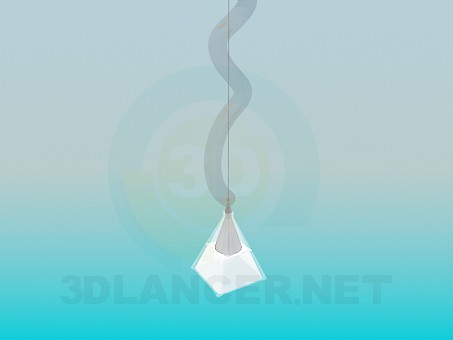 3d model Lamp pendant in the form of a pyramid - preview