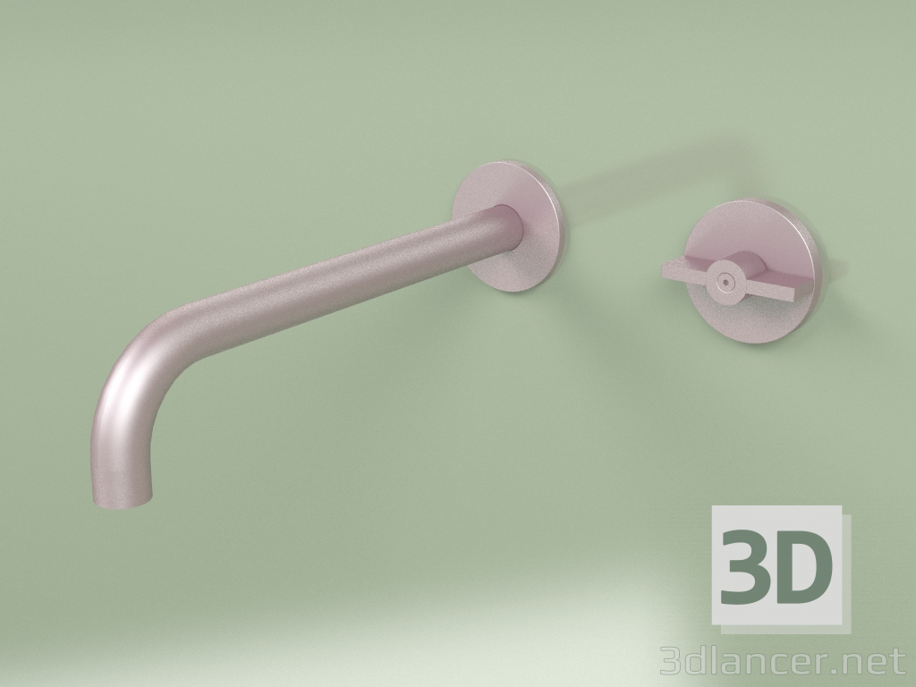 modello 3D Miscelatore idroprogressivo a parete con bocca di erogazione (19 11, OR) - anteprima