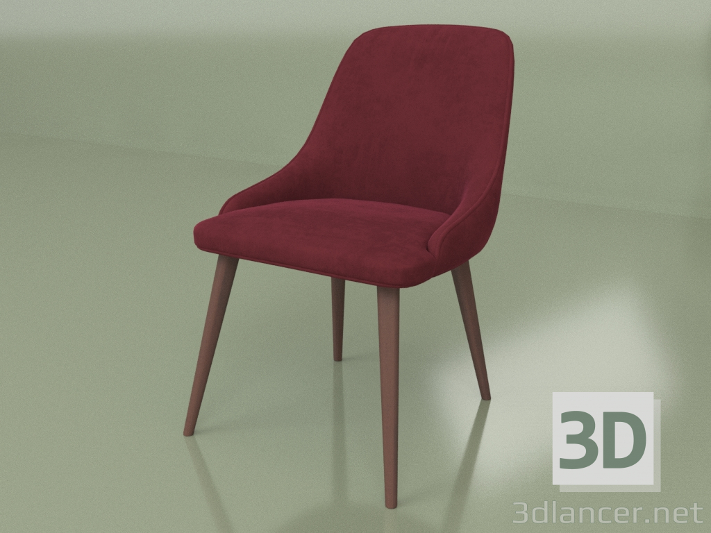 modello 3D Sedia Verdi (gambe Tin-124) - anteprima