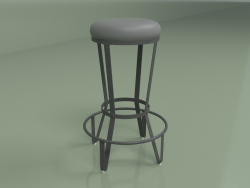 Bar stool Jedi (grey, black corrugated)