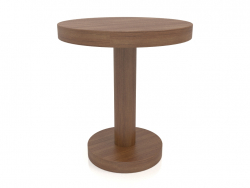 Table basse JT 023 (D=500x550, bois brun clair)