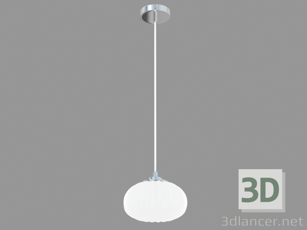 modello 3D vetro lampada a sospensione (S110243 1white) - anteprima